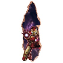 Vinilos puertas 3d marvel iron man